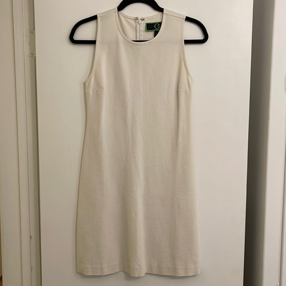♻️DONATED DEC. 2023♻️ 
C Wonder white cotton shift dress - Picture 1 of 4